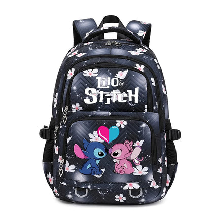 Lilo Stitch Wasserdichter Rucksack mit großem Fassungsvermögen für Damen und Mädchen, Tagesrucksack, leichte Schultasche, lässiger Reiserucksack