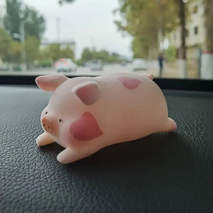 Desktop Decor Nette Lustige Spielzeug Ornament Anime Puppe Schwein Auto Dekoration Glück Piggy Hängen Auto Anhänger Rosa Pigger Ornament