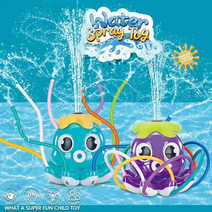 Wasserspray Outdoor Spielzeug Octopus Sprinkler Hinterhof Garten Wasserspielzeug Sommer Hof Cartoon Splash Sprinkler Baby Badespielzeug für Kinder