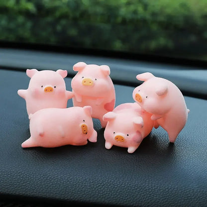 Desktop Decor Nette Lustige Spielzeug Ornament Anime Puppe Schwein Auto Dekoration Glück Piggy Hängen Auto Anhänger Rosa Pigger Ornament