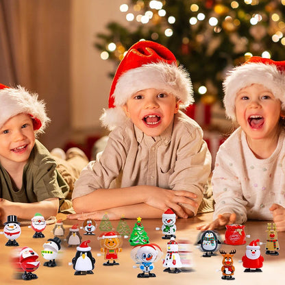 18-30 Stück Weihnachts-Windspielzeug, verschiedene Uhrwerksspielzeuge, Weihnachtsstrumpffüller für Weihnachtsfeiern, Gastgeschenke, Goody Bag Filler