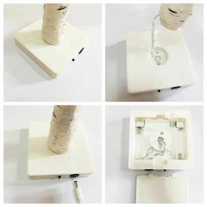 144 LED-Birkenbaum-Licht, warmweiß, USB, Batteriebetrieb, Urlaub, dekorativer Baum, Weihnachten, Halloween, Ostergeschenk