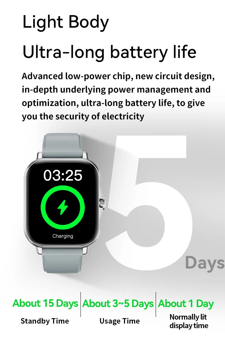 LAXASFIT 2025, neue Smartwatch, Bluetooth, Sprechen, voller Touchscreen, Herzfrequenzmesser, Sport, Fitness, Smartwatch, Männer und Frauen, Geschenk