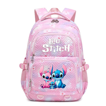 Lilo Stitch Wasserdichter Rucksack mit großem Fassungsvermögen für Damen und Mädchen, Tagesrucksack, leichte Schultasche, lässiger Reiserucksack
