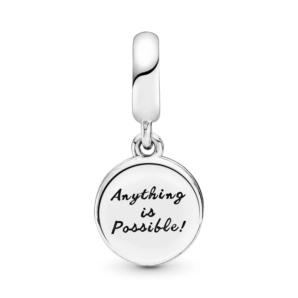 Glücksbringer mit vierblättrigem Kleeblatt, baumelnd, passend für Original-Pan-Armbänder, DIY-Frauen-Schmuck, Geschenke für Neujahr 2024