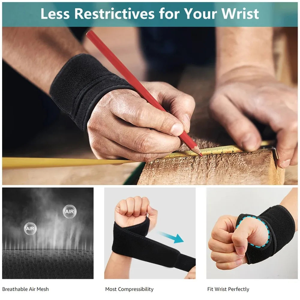 1PC Einstellbare Armband Karpaltunnel Brace Handgelenk Unterstützung Sport Sehnenscheidenentzündung Schmerzen Relief für Arthritis Handgelenk Bandage Wrap