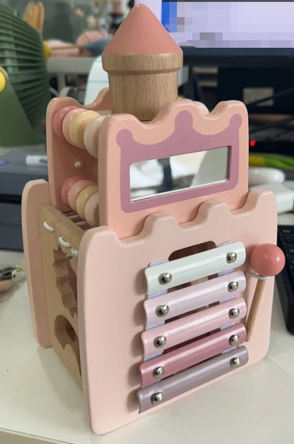 Baby Holz Montessori Spielzeug Bandstand Modell Abnehmbare Set Mobile Trommel Kinder Puzzle Lernen Spielzeug Für Neugeborene Geburtstag Geschenk