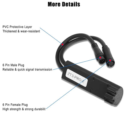 Maßgeschneidertes Freigabegrenzkabel für Ninebot ZT3 PRO E/ZT3 PRO D Elektroroller, Höchstgeschwindigkeit 35 km/h, Entriegelungsgeschwindigkeitskabel