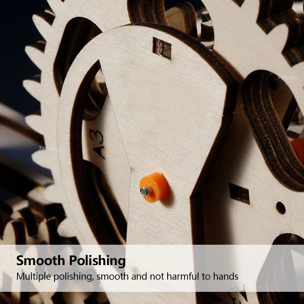 3D-Holzpuzzle zum Selbermachen, mechanisch, manuell, Modellbausätze, Spielzeug, Marmor-Lauf-Set mit 4 Kugeln, für Erwachsene und Kinder, Geschenke