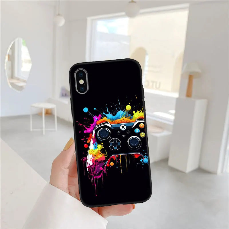 IX16 Game Over Neue Luxus-Handyhülle für iPhone SE X XS XR 16E 11 Pro Max 8 7 6 6s Plus