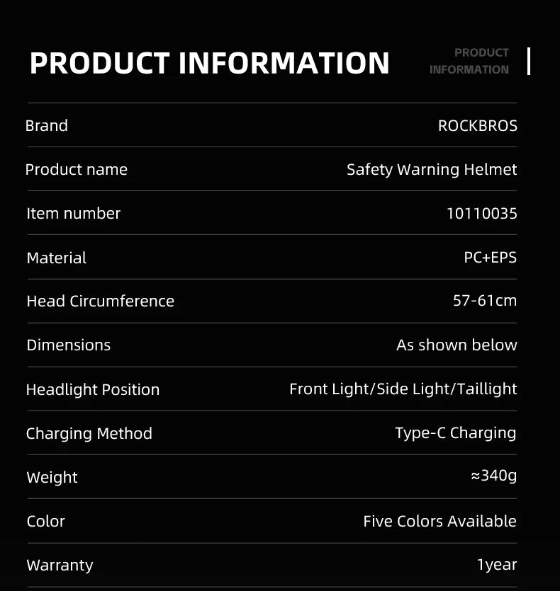 ROCKBROS Fahrrad Licht Helm Typ-C Lade Fahrradhelm Wiederaufladbare Einstellbare MTB Sicher Mountain Road Scooter Helm