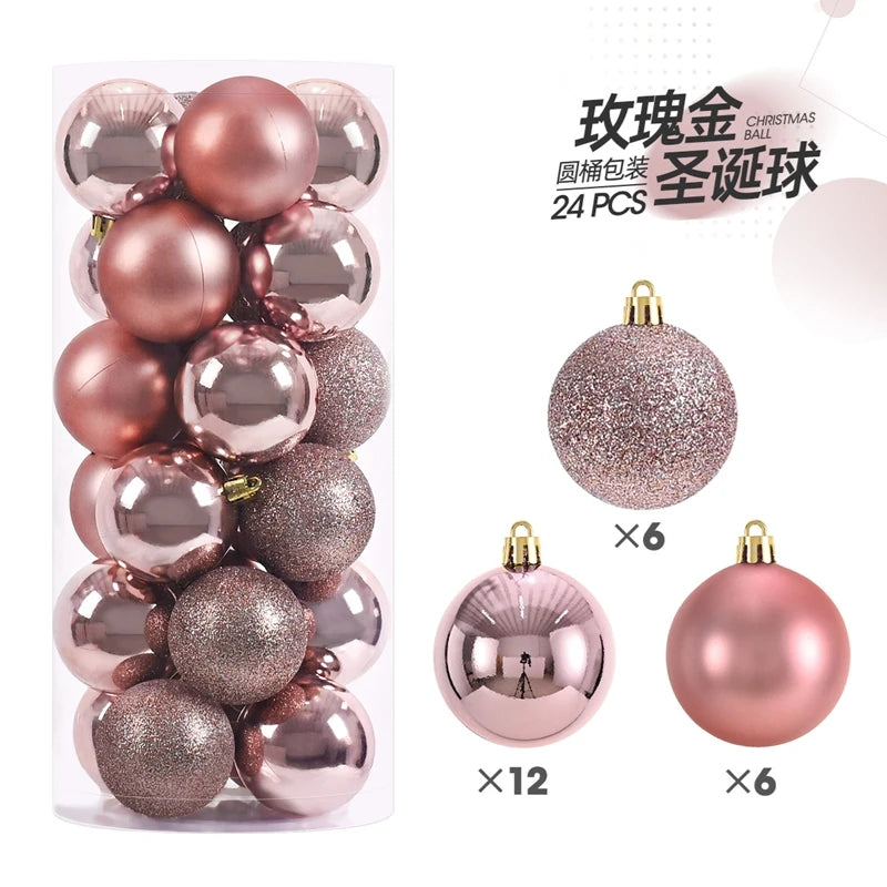 24/36Pcs Weihnachten Dekoration 3/4CM Kugeln Hängen Weihnachten Baum Anhänger Ornamente für Home Party Decor neue Jahr Geschenk Zubehör