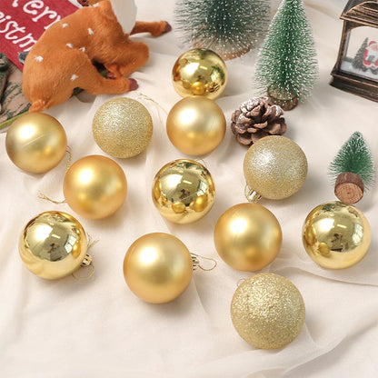24/36Pcs Weihnachten Dekoration 3/4CM Kugeln Hängen Weihnachten Baum Anhänger Ornamente für Home Party Decor neue Jahr Geschenk Zubehör