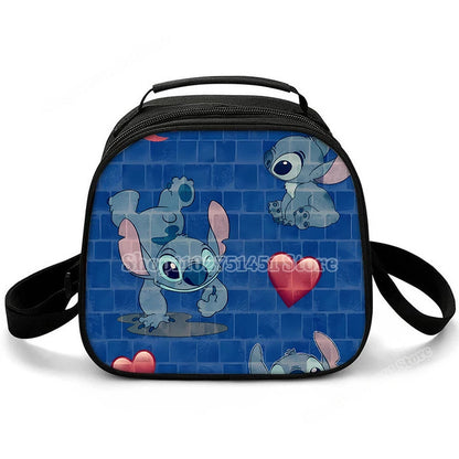 Lilo & Stitch Schulter Lunch Bag auslaufs ichere Kühltasche Handtasche tragbare Thermo Food Bento Picknick Box verstellbarer Schulter gurt