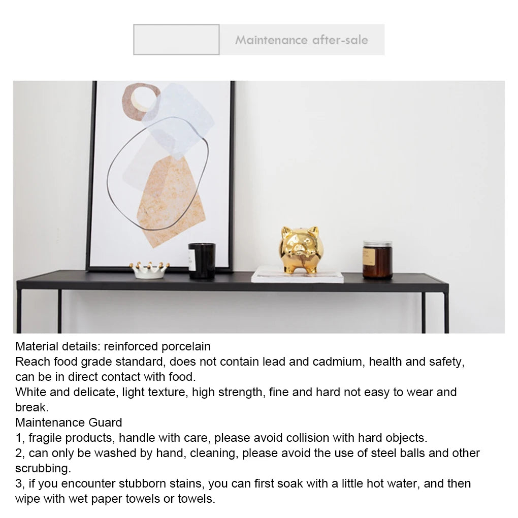 Sparschwein aus Keramik, goldenes Schweinchen, niedliches Münzsparschwein, Glücksschwein, Dekoration, kreative Heimtextilien, einfacher Zugang, Geldbanken, Neu