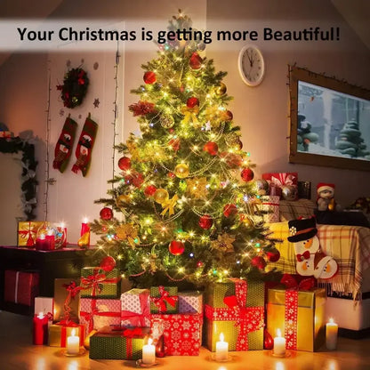 LED Solar Licht Outdoor Garten Fee String Licht Led Twinkle Wasserdichte Lampe für Weihnachten Terrasse Baum Party 6m/12m/23m/33m