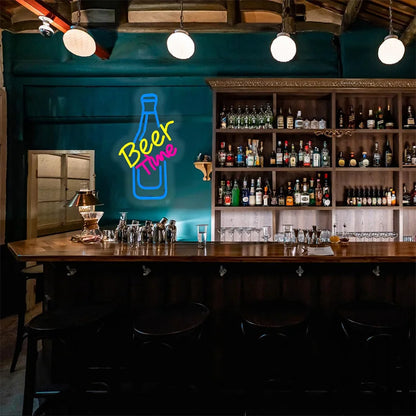 Bier-Neonschild für Wanddekoration, LED-Neonlicht für Männerhöhle, Bierbar, Kneipe, Geschäft, Schlafzimmer, Restaurant, Club, Hotel, Partygeschenke