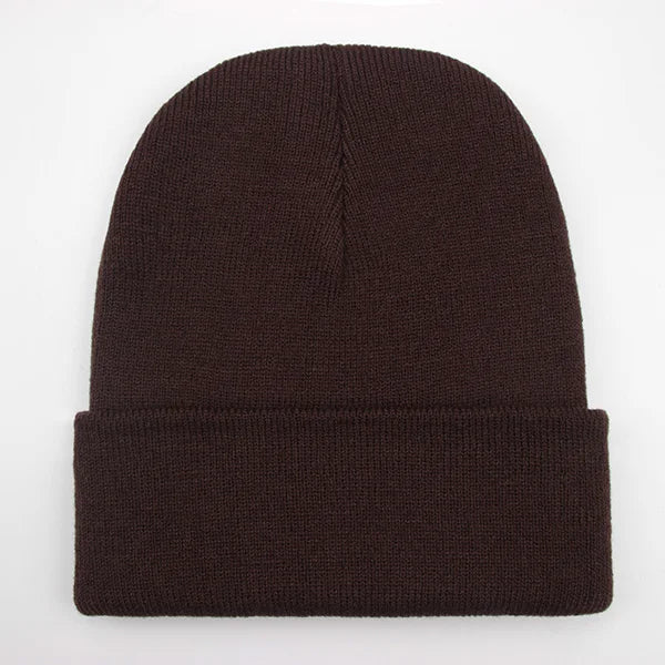 Solide Unisex-Mütze, Herbst-Winter-Wollmischungen, weiche warme Strickmütze für Männer und Frauen, SkullCap-Hüte, Gorro-Ski-Caps, 24-Farben-Mützen