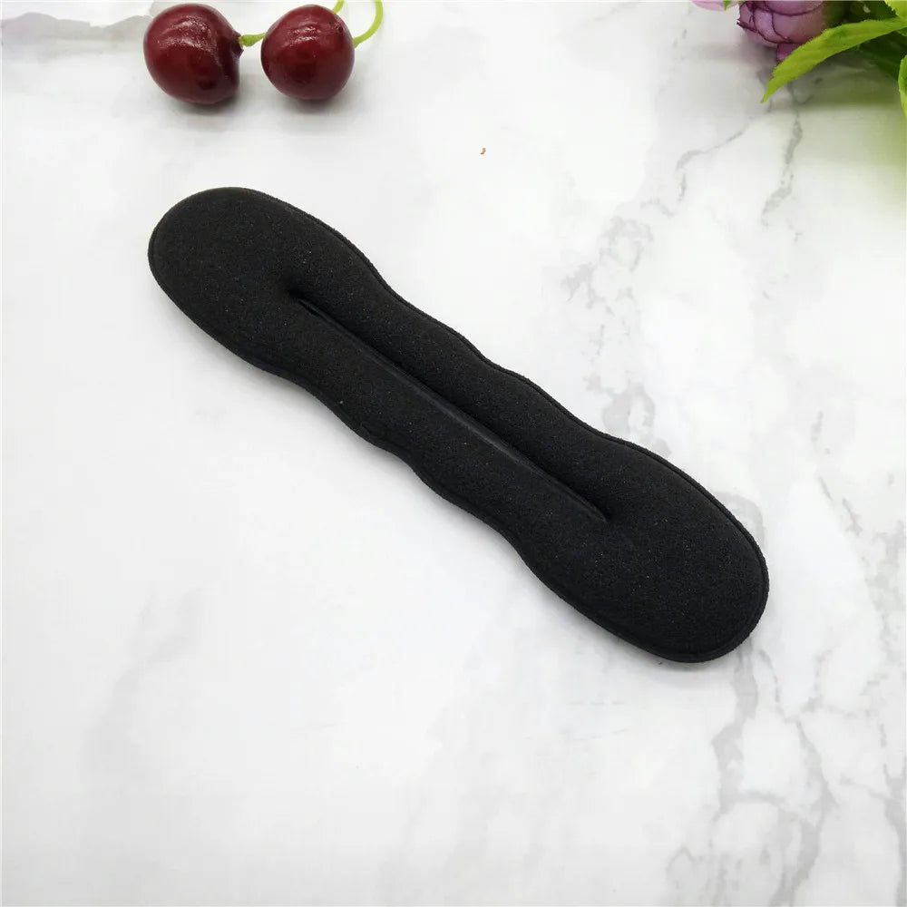 Schwamm Plastiks ch laufe lockige Haar macher Haar gummi Stirnband Twist Donut Bun Locken wickler Haar bänder Frisur Werkzeuge