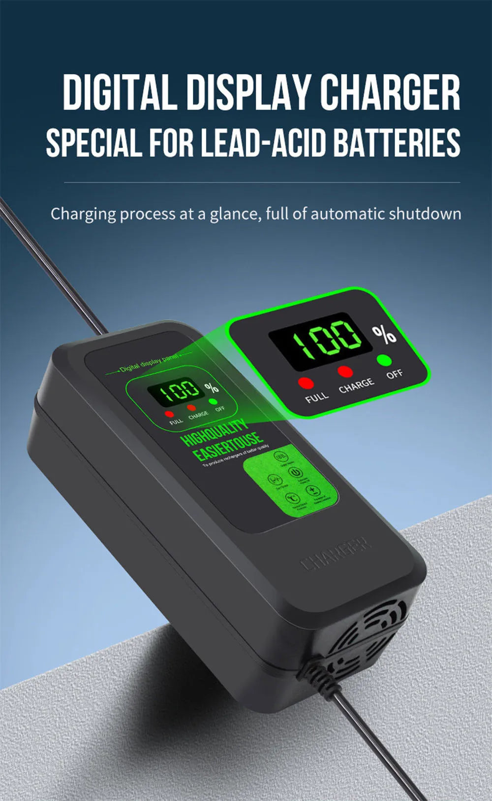 Ladegerät, 60v 20ah Batterie ladegerät für Roller Elektro fahrräder E-Bike