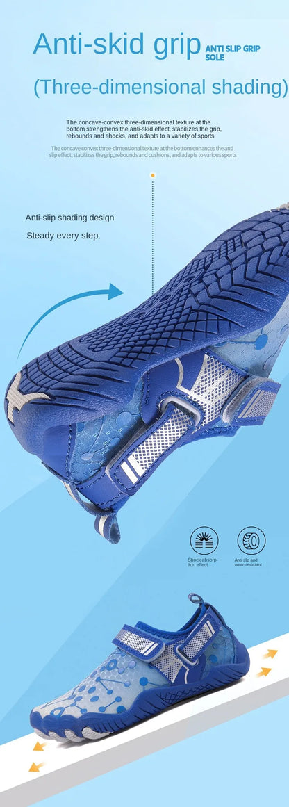Wasserschuhe Strandschuhe für Kinder Schnelltrocknend Atmungsaktive Barfuß-Schwimmwasserschuhe Outdoor-Sneaker Flusshausschuhe Wasser s