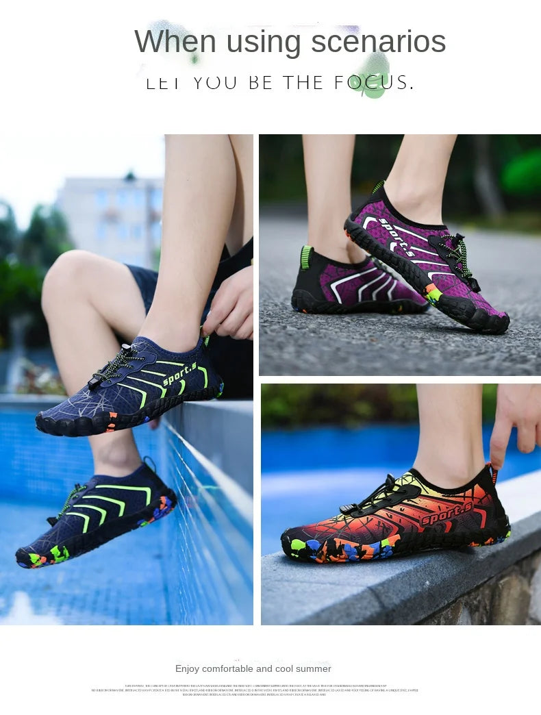 Sommer Unisex Schwimmen Sport Wasser Schuhe für Männer Im Freien Schnell trocknend Atmungs Strand Schuhe Frauen Waten Schuhe Große