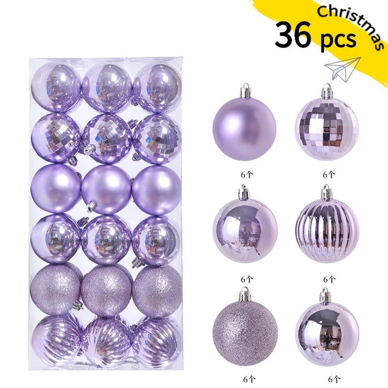 24/36Pcs Weihnachten Dekoration 3/4CM Kugeln Hängen Weihnachten Baum Anhänger Ornamente für Home Party Decor neue Jahr Geschenk Zubehör