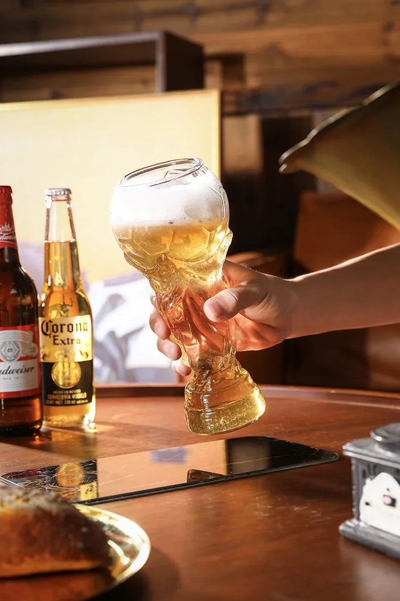 Bierglas-Kaffeebecher, Trophäenform, Komfort mit markanter Textur, Bierkrug, geeignet für Familientreffen